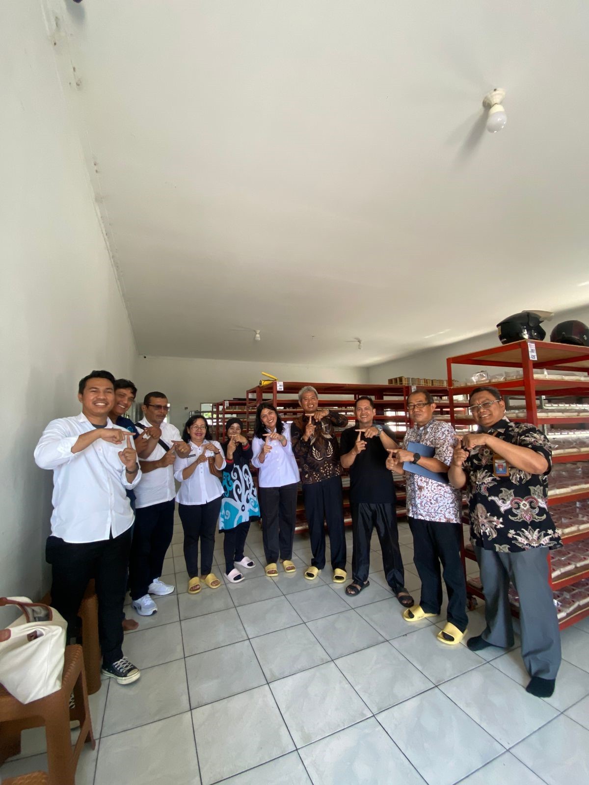 Kunjungan BPKP didampingi Dinas Koperasi, UKM dan Perdagangan Kota Pematangsiantar ke Pelaku IKM/ UM